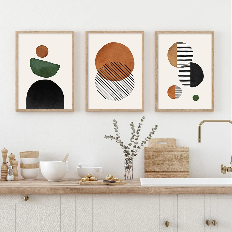 Boho Soyut Orta Yüzyıl Bitkile - Photography Geometry incelemesi ve fiyatı